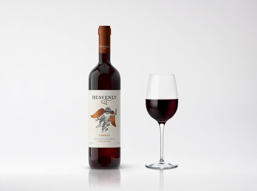 Heavenly bottle choc